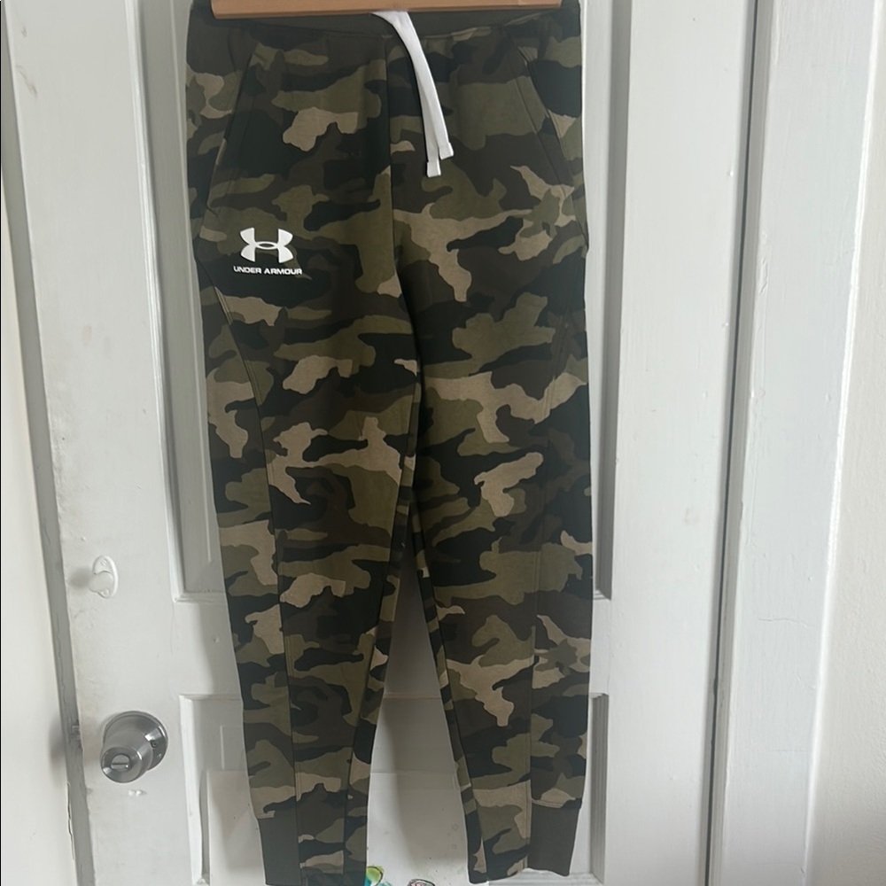 Under Armour Kids Camo Joggers - Green